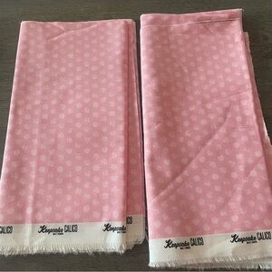 Keepsake Calico Pink Polka Dot Scrap Fabric